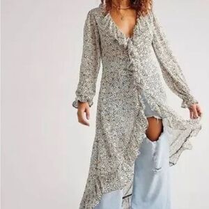 NWT Free People Gigi Floral Chiffon
Maxi Top
Retail $198 size S